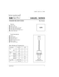 Datasheet 240U080D manufacturer IRF