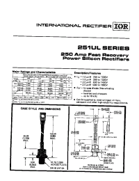 Datasheet 251UL120S15 manufacturer IRF