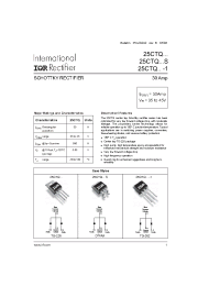 Datasheet 25CTQ040S производства IRF
