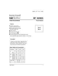 Datasheet 26MT160 manufacturer IRF