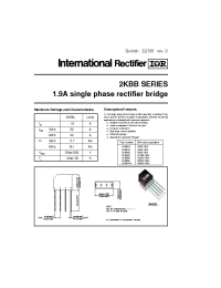 Datasheet 2KBB40R manufacturer IRF