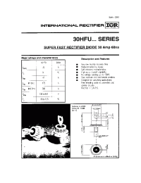 Datasheet 30HFU-200 manufacturer IRF