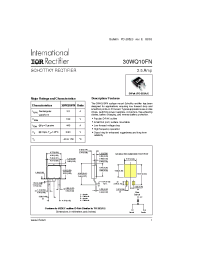 Datasheet 30WQ10FNTR manufacturer IRF