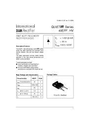 Datasheet 40EPF manufacturer IRF