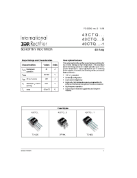 Datasheet 43CTQ080-1 manufacturer IRF