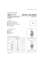 Datasheet 50PFR80W manufacturer IRF