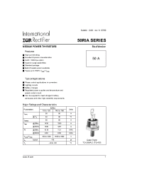 Datasheet 50RIA10 производства IRF