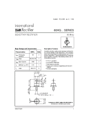 Datasheet 60HQ060 производства IRF