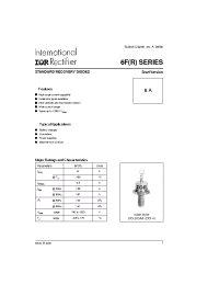 Datasheet 6FR100 manufacturer IRF