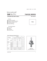 Datasheet 70HF40M manufacturer IRF