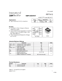 Datasheet 7413 manufacturer IRF