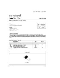 Datasheet 80EBU04 manufacturer IRF