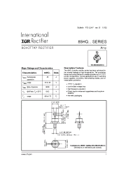 Datasheet 85HQ035 manufacturer IRF
