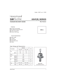 Datasheet 86HFR100 manufacturer IRF