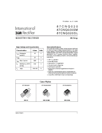Datasheet 87CNQ020 производства IRF