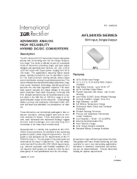 Datasheet AFL12005DW-CH manufacturer IRF
