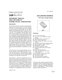 Datasheet AFL1203R3SW-HB manufacturer IRF