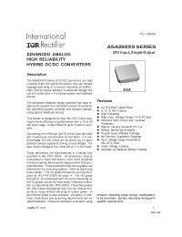 Datasheet ASA2805D-HB manufacturer IRF