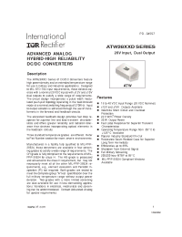 Datasheet ATW2805D manufacturer IRF