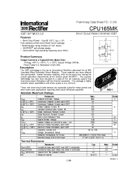 Datasheet CPU165MK производства IRF