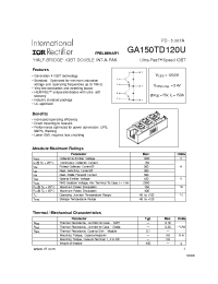 Datasheet GA150 производства IRF