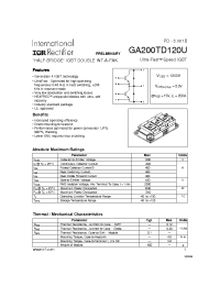 Datasheet GA200TD120U manufacturer IRF