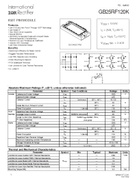 Datasheet GB25RF120K manufacturer IRF