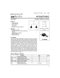 Datasheet HFA08TA60C manufacturer IRF
