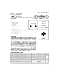 Datasheet HFA08TA60CSTR manufacturer IRF