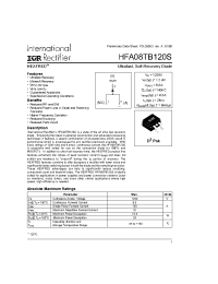 Datasheet HFA08TB120STRL manufacturer IRF