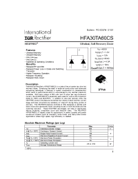 Datasheet HFA30TA60CSTRL manufacturer IRF