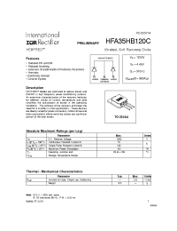 Datasheet HFA35HB120C manufacturer IRF