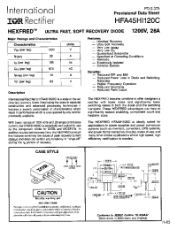Datasheet HFA45HI120C производства IRF