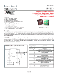 Datasheet IP1203 manufacturer IRF