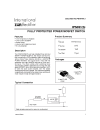 Datasheet IPS031STRR manufacturer IRF
