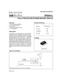 Datasheet IPS041LTR manufacturer IRF
