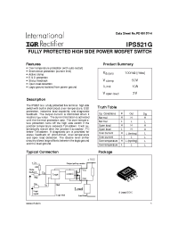 Datasheet IPS521G manufacturer IRF