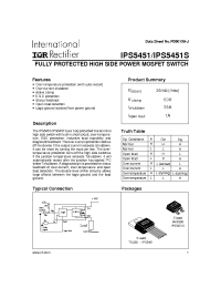 Datasheet IPS54511 manufacturer IRF