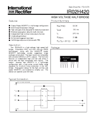 Datasheet IR02H420 manufacturer IRF