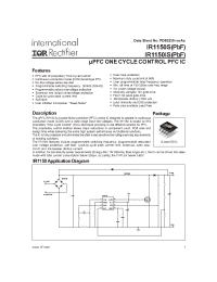 Datasheet IR1150STRPBF manufacturer IRF