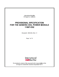 Datasheet IR11867-E02 manufacturer IRF