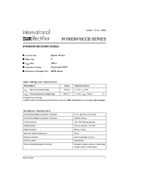Datasheet IR180DM16CCB manufacturer IRF