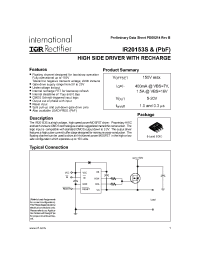 Datasheet IR20153SPbF manufacturer IRF