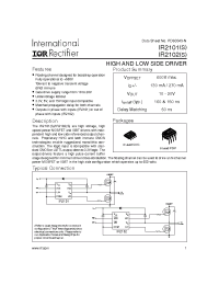 Datasheet IR2101S manufacturer IRF