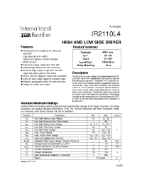 Datasheet IR2110L4 manufacturer IRF