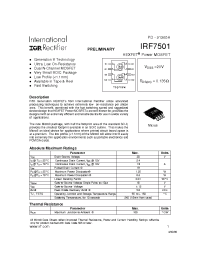 Datasheet IRF7501TR manufacturer IRF