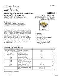 Datasheet IRFE120 manufacturer IRF