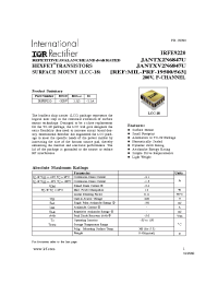 Datasheet IRFE9220 manufacturer IRF