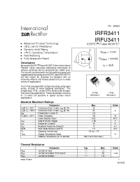 Datasheet IRFU3411 производства IRF