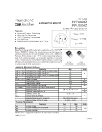 Datasheet IRFU3504Z manufacturer IRF